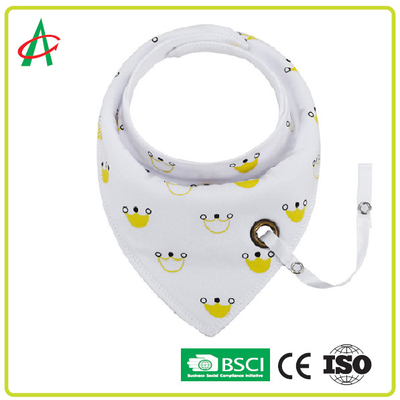100% সুতি নবজাত শিশুর বিবিস 34x31CM প্যাসিফায়ার ক্লিপ সামঞ্জস্যযোগ্য