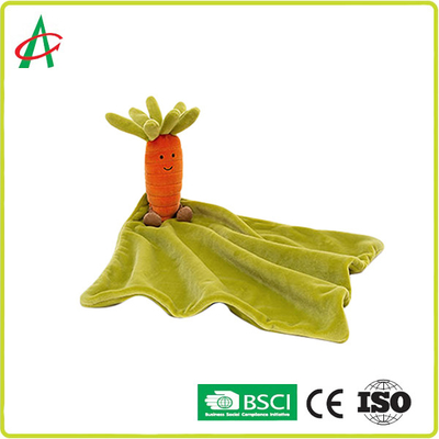 পুরুষ এবং মহিলা শিশুর গাজর কম্বলটি কম্বল প্লাশ নরম লালা তোয়ালে খেলনা