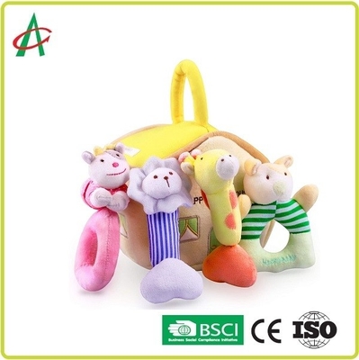 পিপি তুলা ভরা ASTM Huggable প্লাশ র্যাটল খেলনা