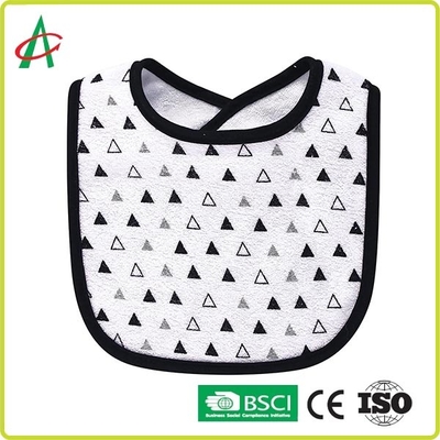 সামঞ্জস্যযোগ্য স্ন্যাপ সহ 100% কম্বড কটন অ্যাবসোর্বেন্ট ইউনিসেক্স বেবি ড্রল বিবস